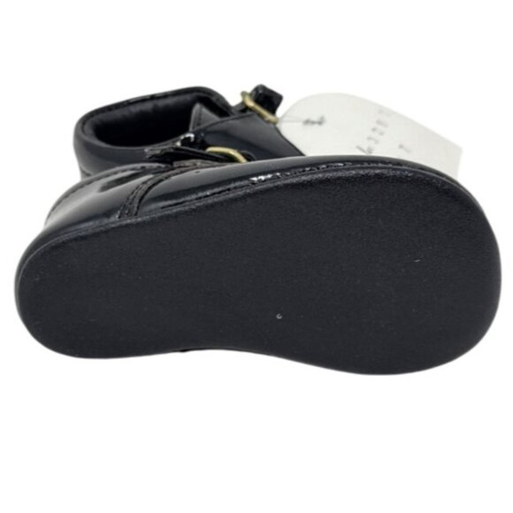 Black Patent Leather Baby Shoes With Buckles Size 17 - Picture 6 of 6
